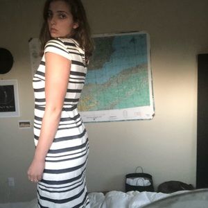 J Crew Cap Sleeve nautical dress